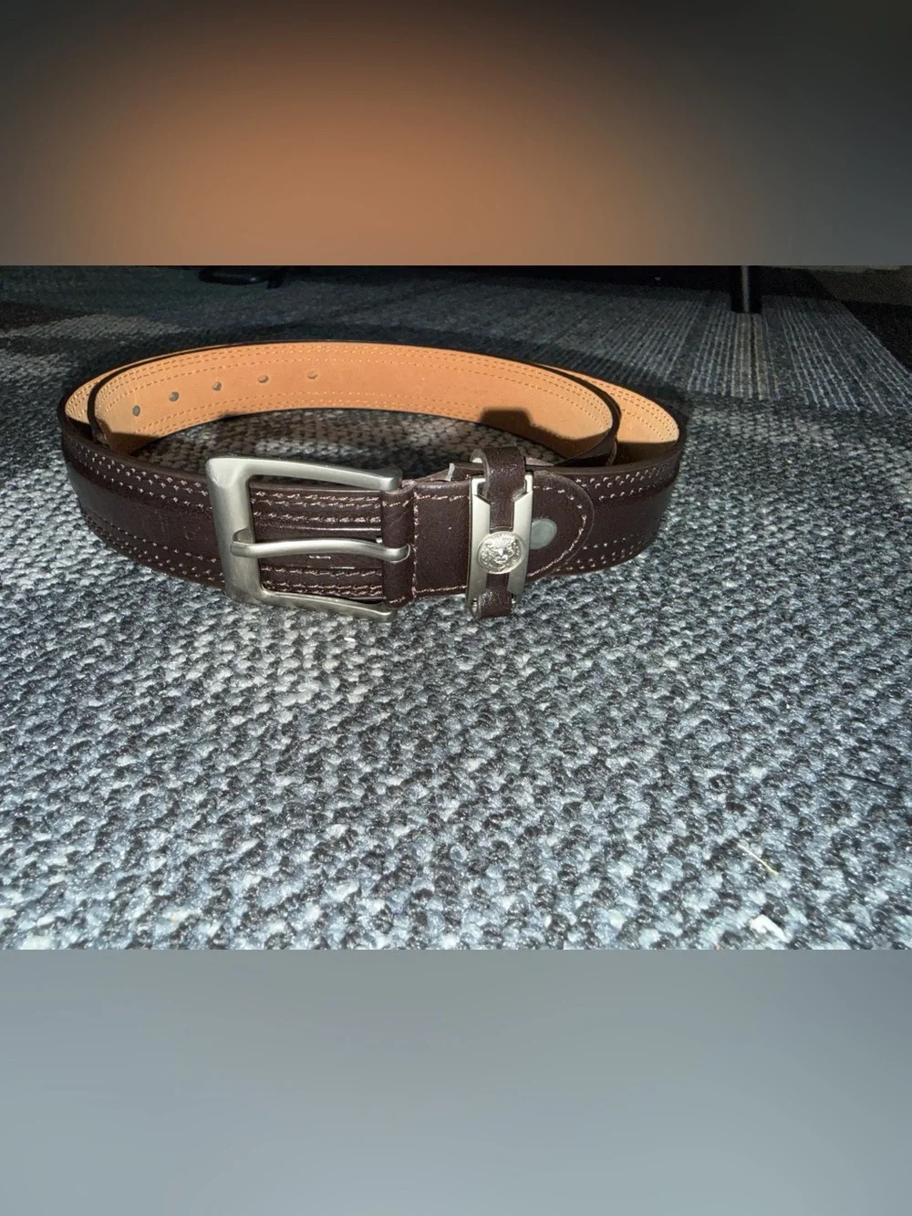 Men’s Genuine Leather USA America belt large 38-40
